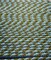 1 Yard Light Blue and Olive Green Decorative Gimp Rope Trim Upholstery Drapery Fabric